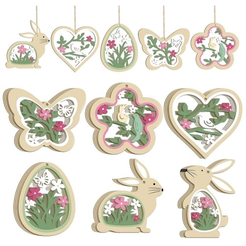 Holzanhänger ostern stück - holzanhänger,