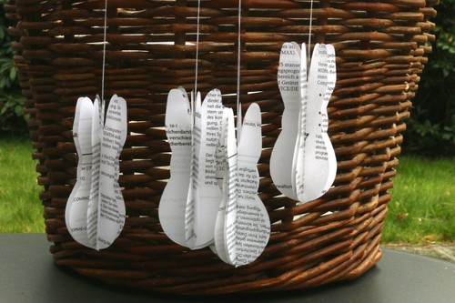 Osterhasen papieranhänger - 5, osterhasen-papieranhänger
