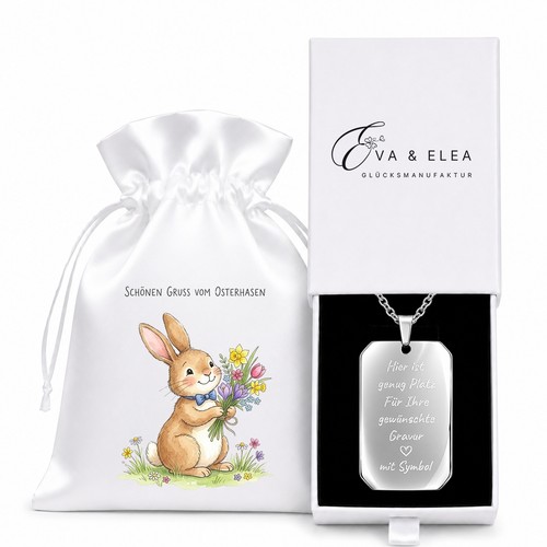Kette mit gravur unisex - kette,