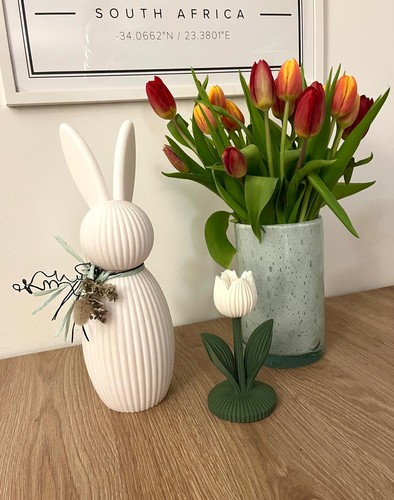 Osterhasen figuren groß deko - osterhasen,